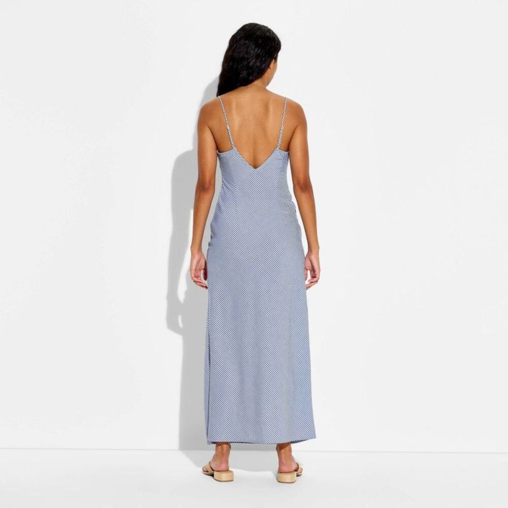 Wild Fable - Women's Lace Trim Maxi Empire Waist Dress - Wild F Blue - Picture 3 of 3